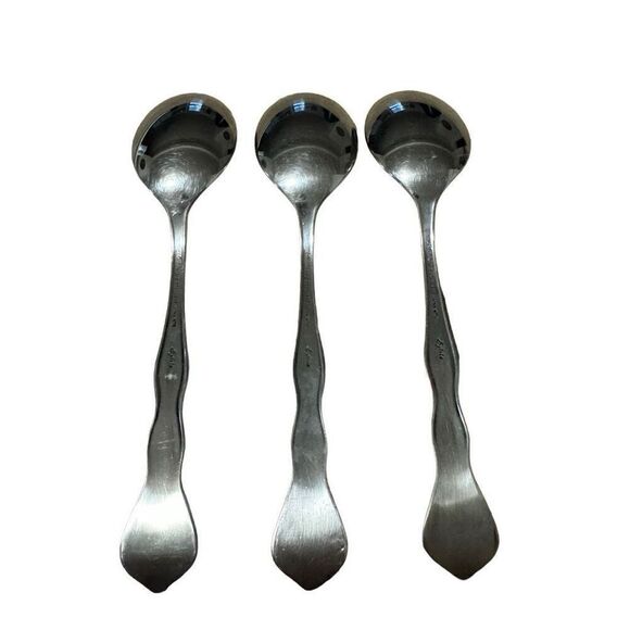 Noritake 18-8 Stainless Japan NTK Sylvia Flatware Silverware Place Soup Spoon 3 - Picture 2 of 4